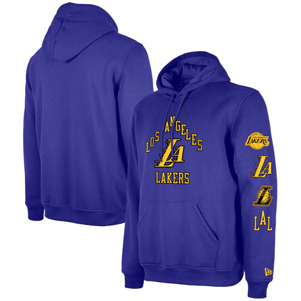Men's Los Angeles Lakers Purple 2023/24 City Edition Pullover Hoodie